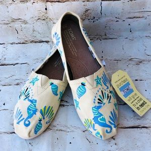 NWT Toms Alpargata Natural Haiti Seashells